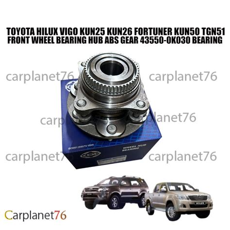 Toyota Hilux Vigo Kun25 Kun26 Fortuner Kun50 Tgn51 Front Wheel Bearing