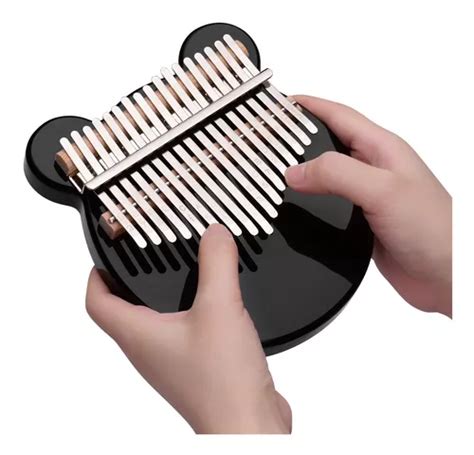 Piano De Pulgar Kalimba De Acrílico Negro Con 17 Teclas Cuotas sin