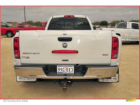 2005 Bright White Dodge Ram 3500 Slt Quad Cab Dually 28092470 Photo 4