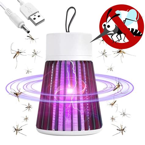 Lâmpada Elétrica Mata Mosquitos Luz UV Armadilha Para Insetos