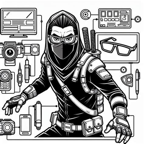 Unique Ideas For Spy Ninja Coloring Pages Color Me Pages