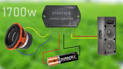 Diy Powerful Ultra Bass Amplifier Stk4142ii No Ic Hi Res Audio Output Youtube