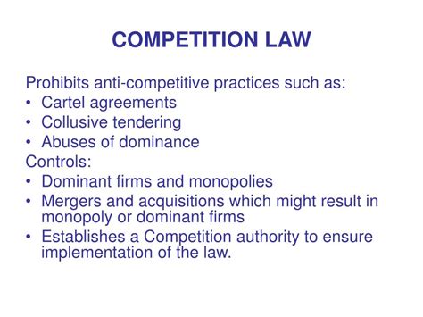 Ppt Introduction To Competition Policy And Competition Law Powerpoint