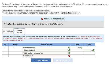 Solved On June 13 The Board Of Directors Of Siewert Inc Chegg