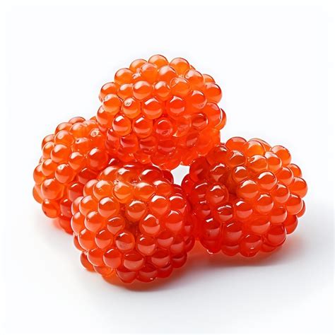 Premium Ai Image Isolated Of Alaskan King Salmon Roe A Jewellike