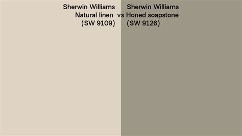 Sherwin Williams Natural Linen Vs Honed Soapstone Side By Side Comparison