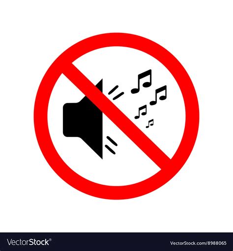 You can not make noise Royalty Free Vector Image