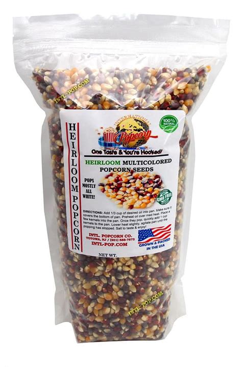 Heirloom Muli-colored corn Kernels • 7 LB • Non-GMO • Grown • Low
