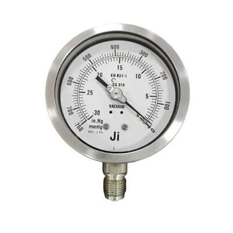 Buy Ji Japsin Instrumentation 100 Mm Stainless Steel Vacuum Gauge JI