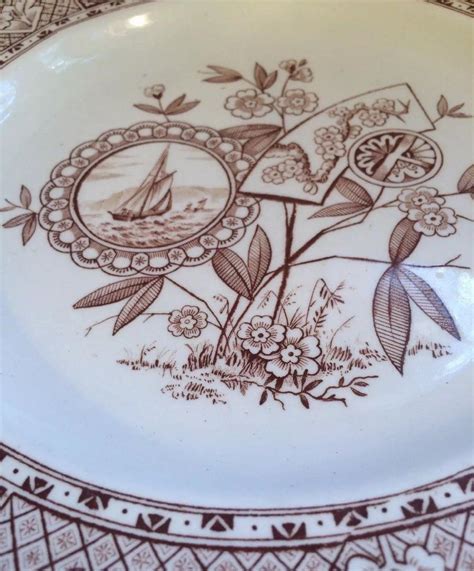 Antique Burslem England Pottery 9 1/2" Plate Transferware SITKA by T ...