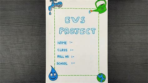 Front Page Design For Evs Project Evs Project Front Page Design