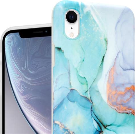 Shieldcase Marmeren Geschikt Voor Apple Iphone Xr Hoesje Met