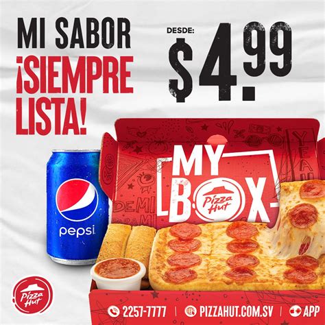 Pizza Hut SV on Twitter Disfruta de MY BOX cuando más te haga falta