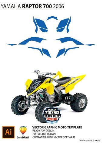 Graphic Template Dima Yamaha Quad Raptor Yamaha Quad