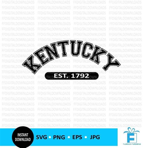 Kentucky SVG Kentucky PNG Kentucky Shirt Design Kentucky - Etsy