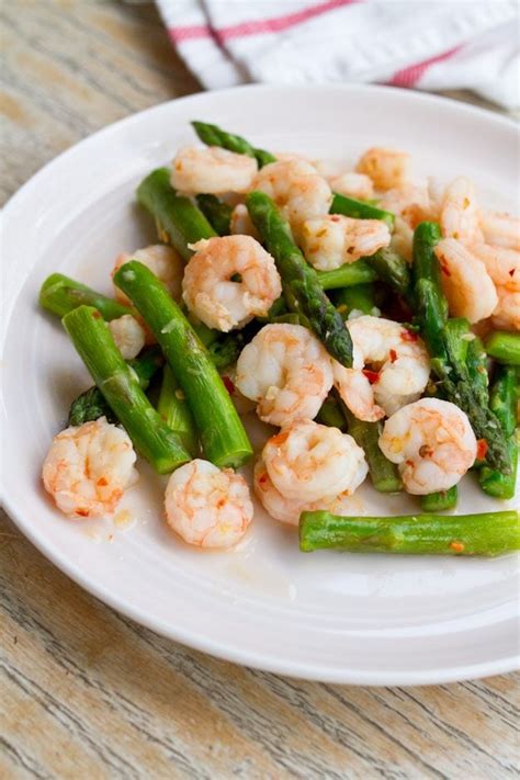 Spicy Garlic Shrimp and Asparagus