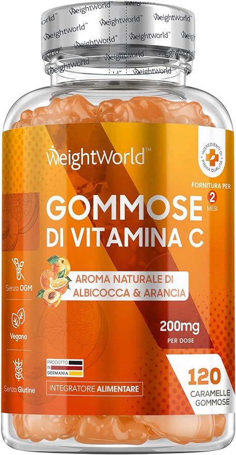 Vitamina C Masticabile Caramelle Gommose Vegane Di Vitamina C