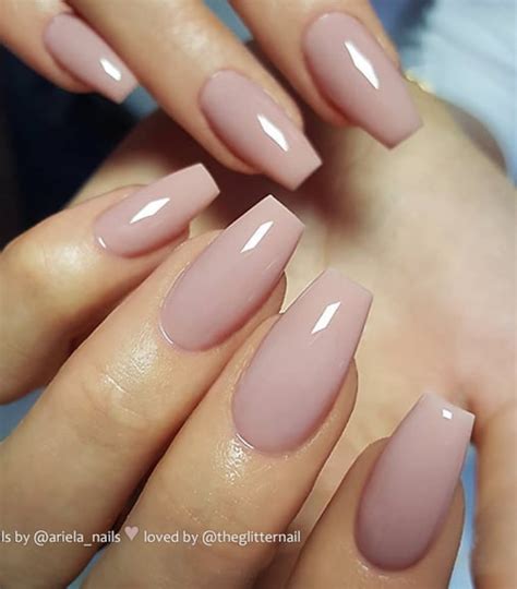 Elegant Nude Coffin Nails Design For Long Nails That Anyone Can Pull Off Page Of
