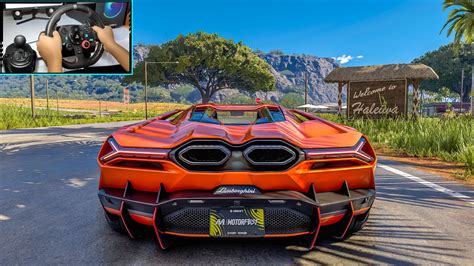 Lamborghini Revuelto The Crew Motorfest Steering Wheel Gameplay