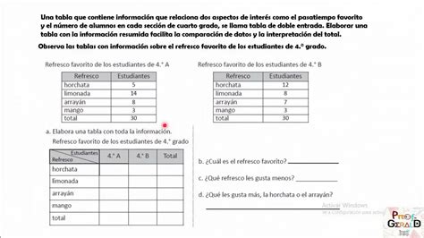 Elaboraci N E Interpretaci N De Tablas Parte Youtube