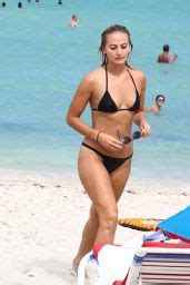 Selena Weber Hot In A Black Bikini Beach In Miami Celebmafia