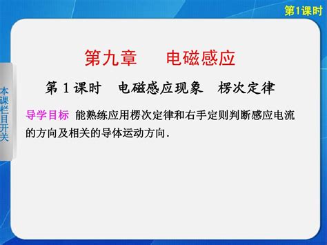 2013【步步高】高考物理一轮复习配套课件第九章 第1课时word文档在线阅读与下载无忧文档