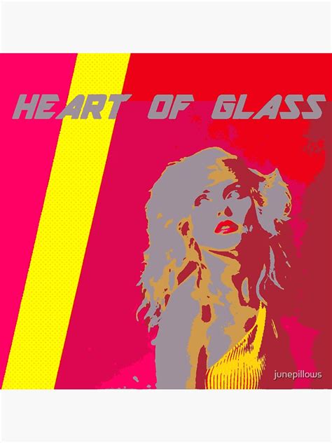 Blondie Heart Of Glass Retro Pop Art Sticker For Sale By Junepillows