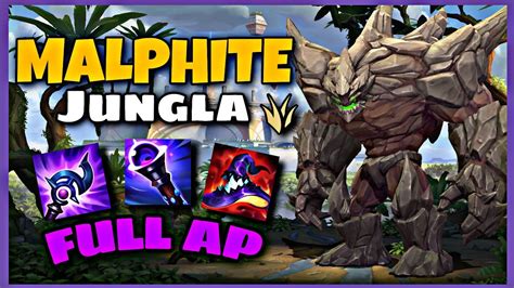 MALPHITE JUNGLA FULL AP Gameplay Wild Rift YouTube