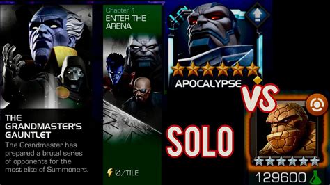 Mcoc The Grandmasters Gauntlet Apocalypse Vs Thing Marvel Kabam Contest Of Champions