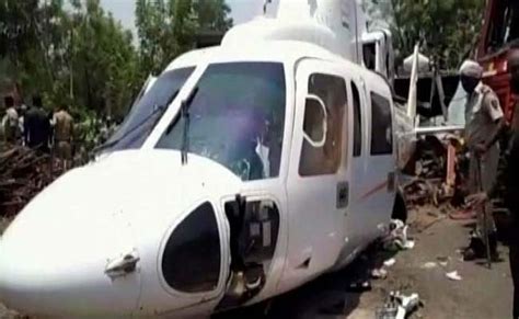 Chopper With Maharashtra Cm Devendra Fadnavis Onboard Crash Lands In