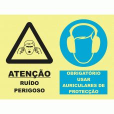 ATENÇÃO RUÍDO PERIGOSO OBRIGATÓRIO USAR AURICULARES DE PROTEÇÃO