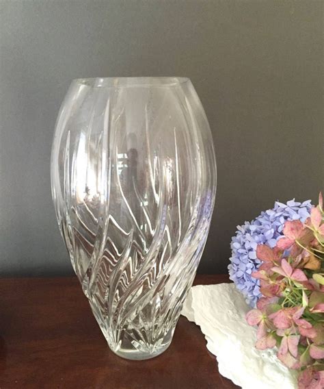 Marquis By Waterford Crystal Vase 115 Inches Modern Design Signed