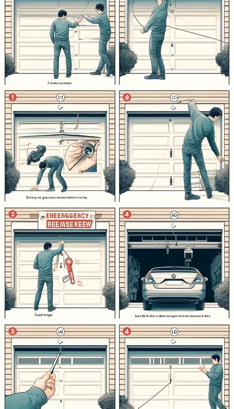 how to open garage door without key