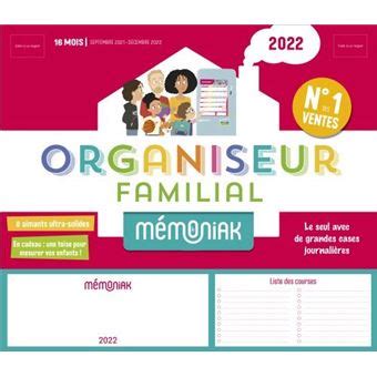 Organiseur Familial M Moniak Broch Editions Nesk