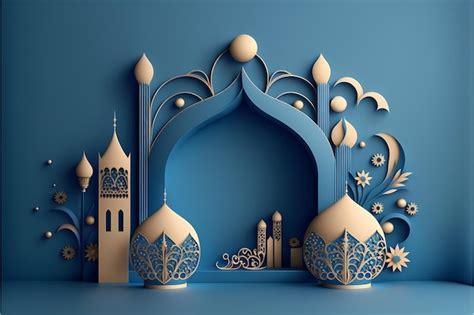 Premium Photo Ramadan Decoration Background D Render