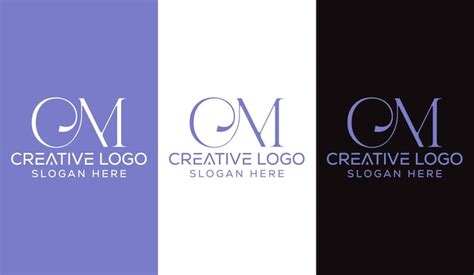 Premium Vector Initial Letter Cm Logo Design Monogram Creative Modern