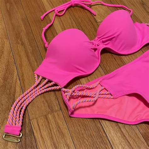 Victorias Secret Hot Pink Bikini Gem