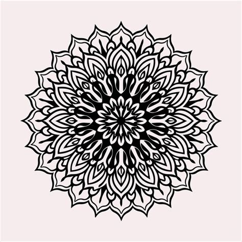 Premium Vector Mandala Silhouette Vector On A White Background