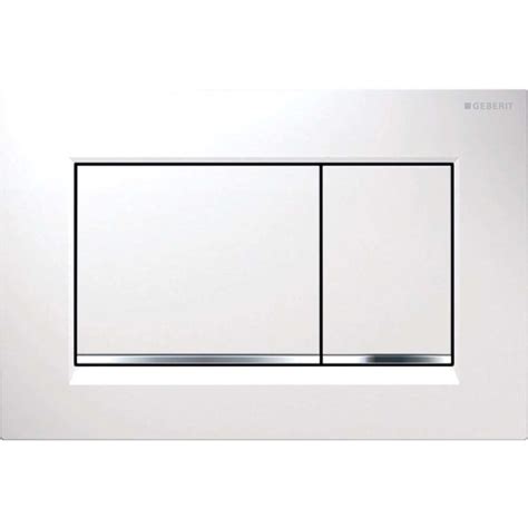 Geberit Sigma 30 Flush Plate 115883KJ1 White High Gloss Chrome Plated