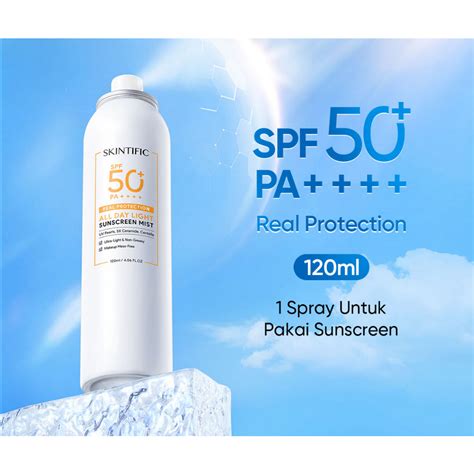 Jual Skintific All Day Light Sunscreen Spray Spf50 Pa Sunscreen