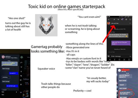 The Toxic kid in online games starterpack : r/starterpacks