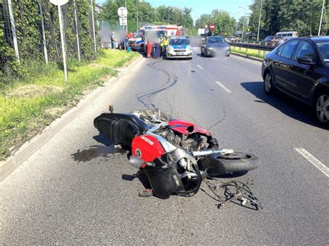 Wypadek Z Udzia Em Motocyklisty Wiadomo Ci Komenda Miejska Policji