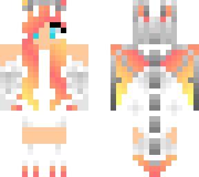 fire dragon girl | Minecraft Skin