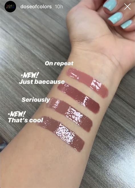 Dose Of Colors New Lip Gloss Comparison On Repeat Just Because Seriously That’s Cool