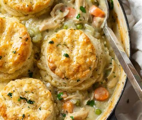 Chicken Pot Pie With Biscuits The Cozy Cook