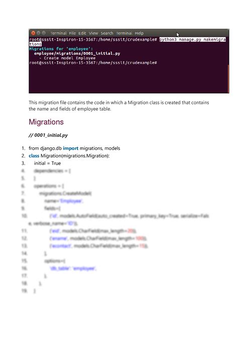 SOLUTION Django Database Migrations Wordtopdf Studypool