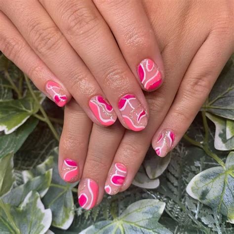 50 Pink Nails With Glitter For You Next Mani