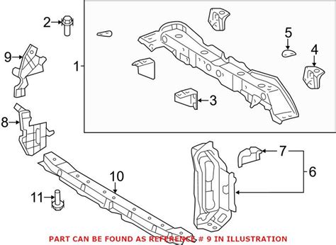 Genuine Toyota Radiator Support Air Deflector Seal Front Driver Side