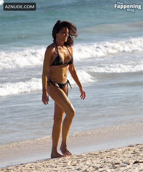 Luann De Lesseps Sexy Flaunts Her Beautiful Body In A Hot Black Bikini