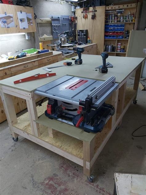 Diy Workbench With Hideaway Miter Saw Artofit